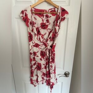 Free People Floral Wrap Dress sz M